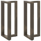 Bar Table Legs T-Shaped Steel Natural 50 x 35 x (90-91) cm