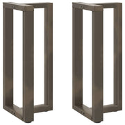 Bar Table Legs T-Shaped Steel Natural 50 x 35 x (90-91) cm