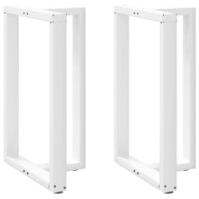 Bartafelpoten 2 st T-vormig 60x35x(91-92) cm staal wit