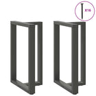 Bar Table Legs 2 pcs T-shaped 60x35x(90-91) cm Steel Anthracite