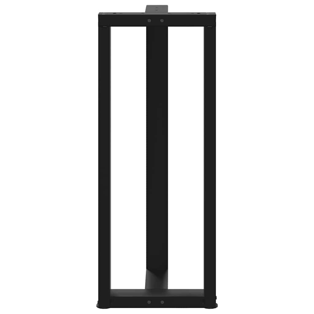 Bartafelpoten 2 st T-vormig 40x35x(101-102) cm staal zwart