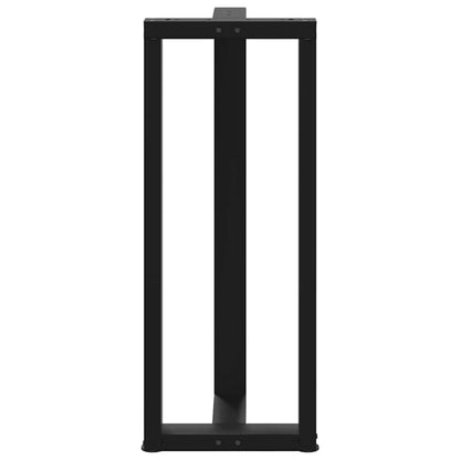 Bartafelpoten 2 st T-vormig 40x35x(101-102) cm staal zwart