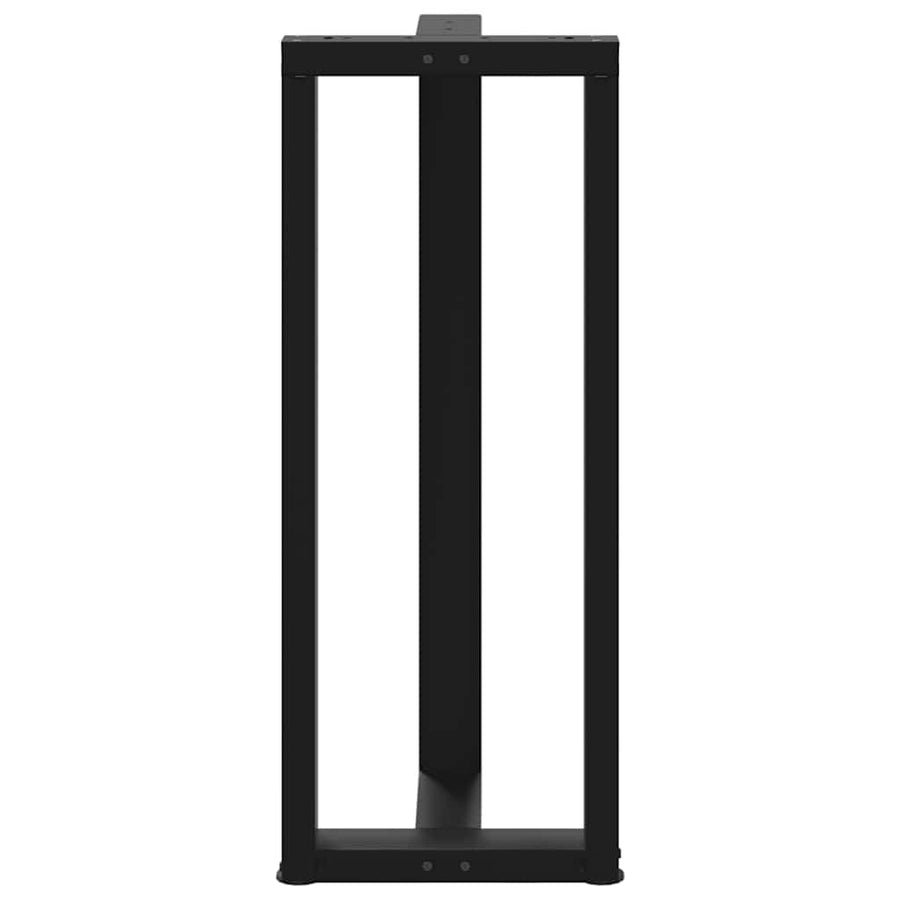 Bartafelpoten 2 st T-vormig 40x35x(101-102) cm staal zwart