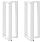 Bartafelpoten 2 st T-vormig 40x35x101 cm staal wit