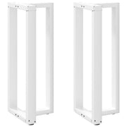 Bartafelpoten 2 st T-vormig 40x35x101 cm staal wit