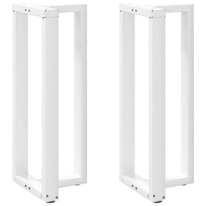 Bartafelpoten 2 st T-vormig 40x35x(101-102) cm staal wit
