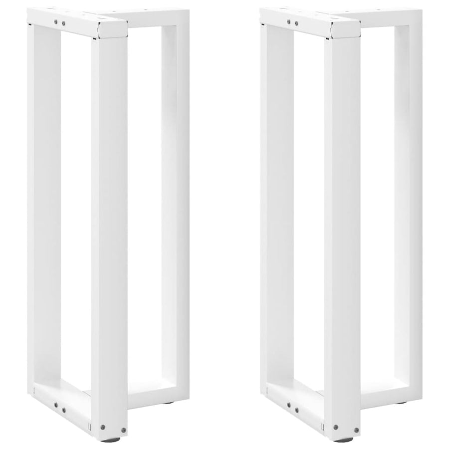 Bartafelpoten 2 st T-vormig 40x35x(101-102) cm staal wit