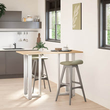 Bartafelpoten 2 st T-vormig 40x35x(101-102) cm staal wit