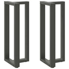 Bartafelpoten 2 st T-vormig 40x35x101 cm staal antraciet