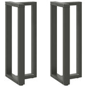 Bar Table Legs 2 pcs T-shaped 40x35x(100-101) cm Steel Anthracite