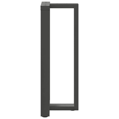 Bartafelpoten 2 st T-vormig 40x35x(101-102) cm staal antraciet