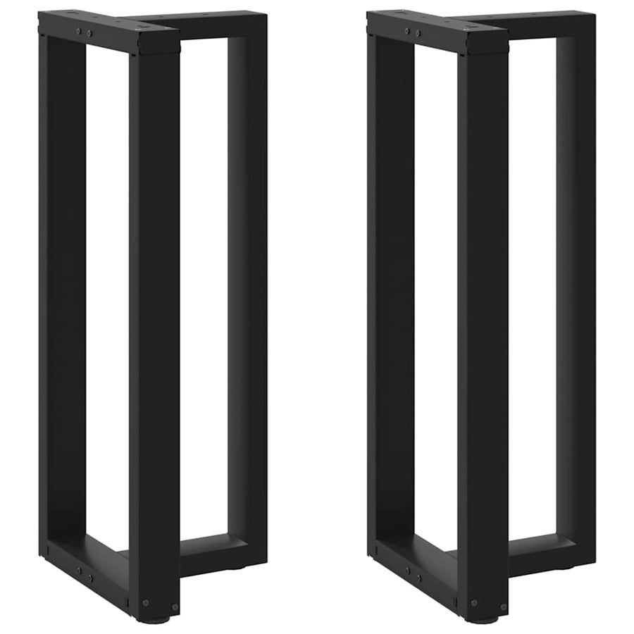 Bartafelpoten 2 st T-vormig 50x35x(101-102) cm staal zwart
