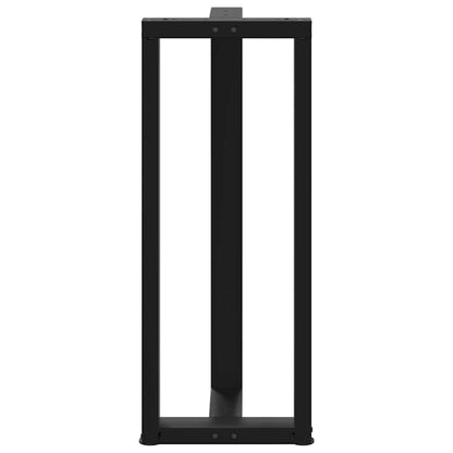Bartafelpoten 2 st T-vormig 50x35x(101-102) cm staal zwart
