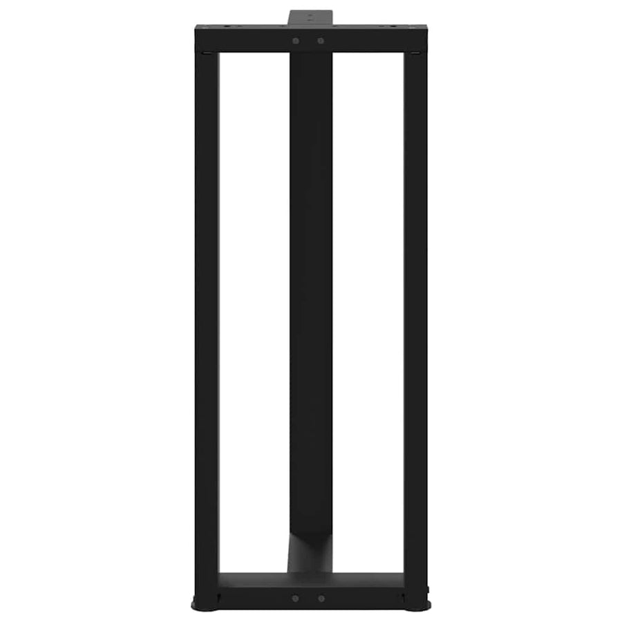 Bartafelpoten 2 st T-vormig 50x35x(101-102) cm staal zwart