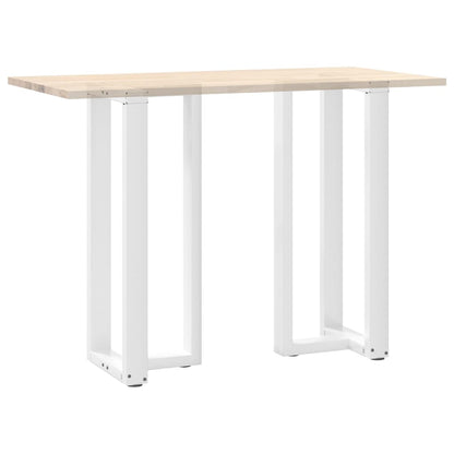 Bartafelpoten 2 st T-vormig 50x35x(101-102) cm staal wit