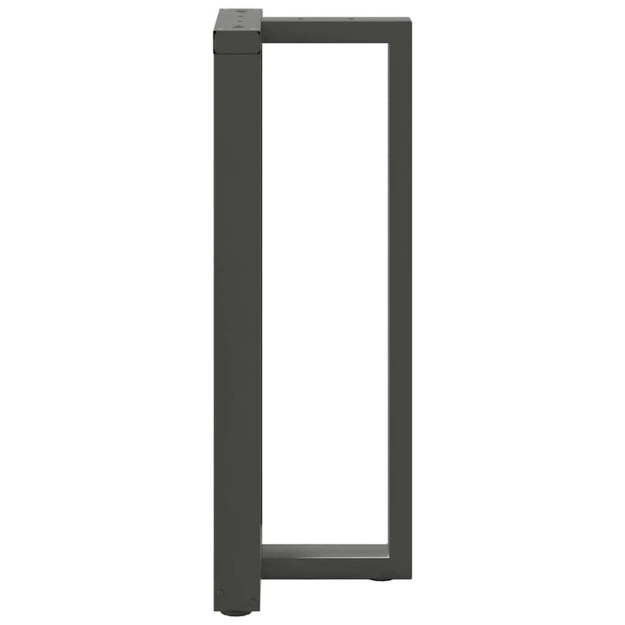 Bartafelpoten 2 st T-vormig 50x35x(101-102) cm staal antraciet