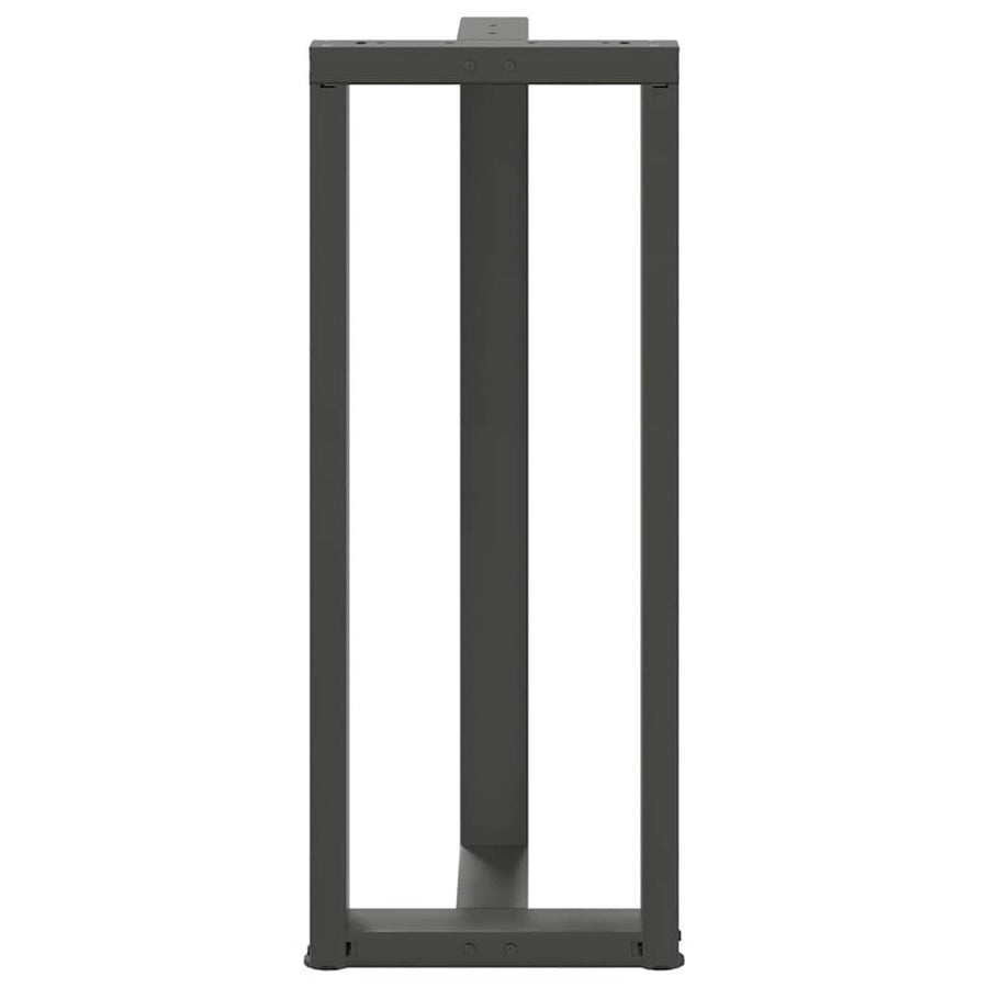 Bartafelpoten 2 st T-vormig 50x35x(101-102) cm staal antraciet