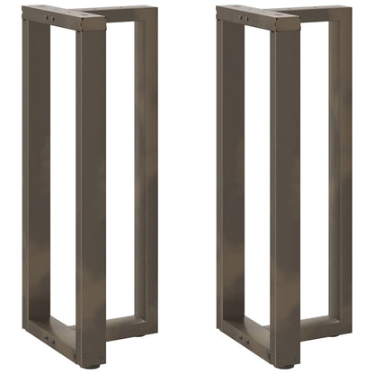 Bartafelpoten 2 st T-vormig 50x35x(100-101) cm staal naturel