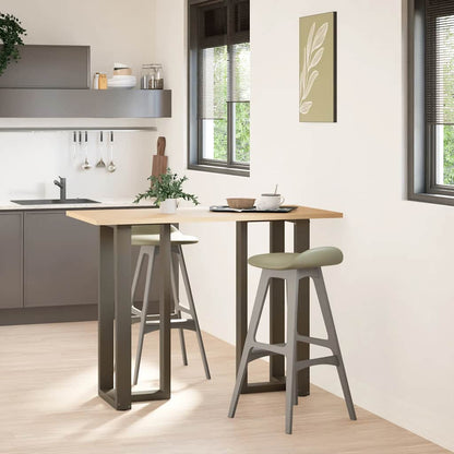 Bartafelpoten 2 st T-vormig 50x35x(100-101) cm staal naturel