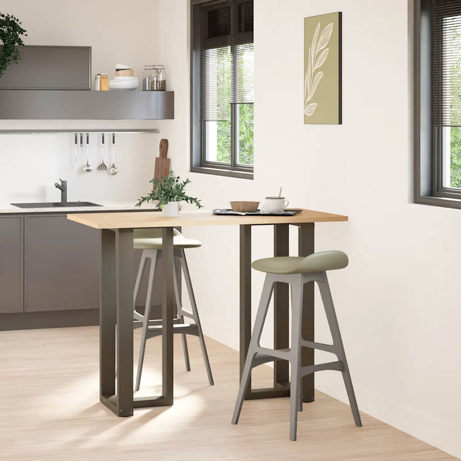 Bartafelpoten 2 st T-vormig 50x35x(100-101) cm staal naturel