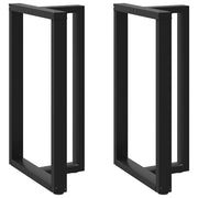Bar table legs 2 pcs T-shaped 60x35x(100-101) cm steel black