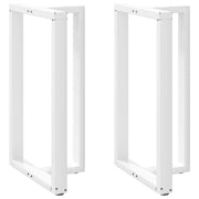 Bartafelpoten 2 st T-vormig 60x35x101 cm staal wit