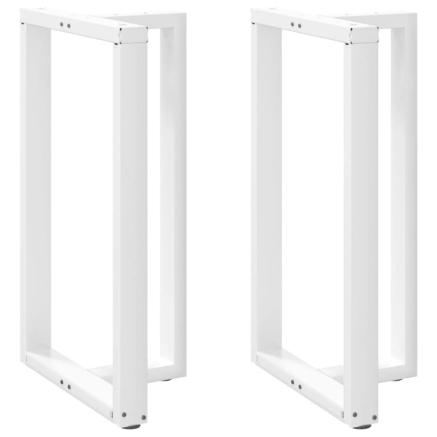 Bartafelpoten 2 st T-vormig 60x35x(101-102) cm staal wit