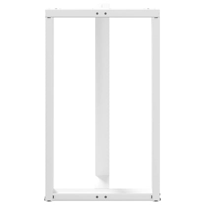 Bartafelpoten 2 st T-vormig 60x35x(101-102) cm staal wit