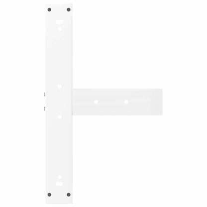 Bartafelpoten 2 st T-vormig 60x35x(101-102) cm staal wit