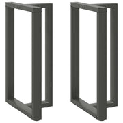 Bar table legs 2 pcs T-shaped 60x35x(100-101) cm steel anthracite