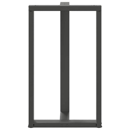 Bartafelpoten 2 st T-vormig 60x35x(101-102) cm staal antraciet