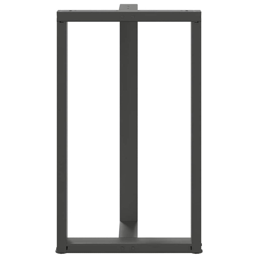 Bartafelpoten 2 st T-vormig 60x35x(101-102) cm staal antraciet