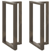 Bar Table Legs T-Shaped Steel Natural 60 x 35 x (100-101) cm