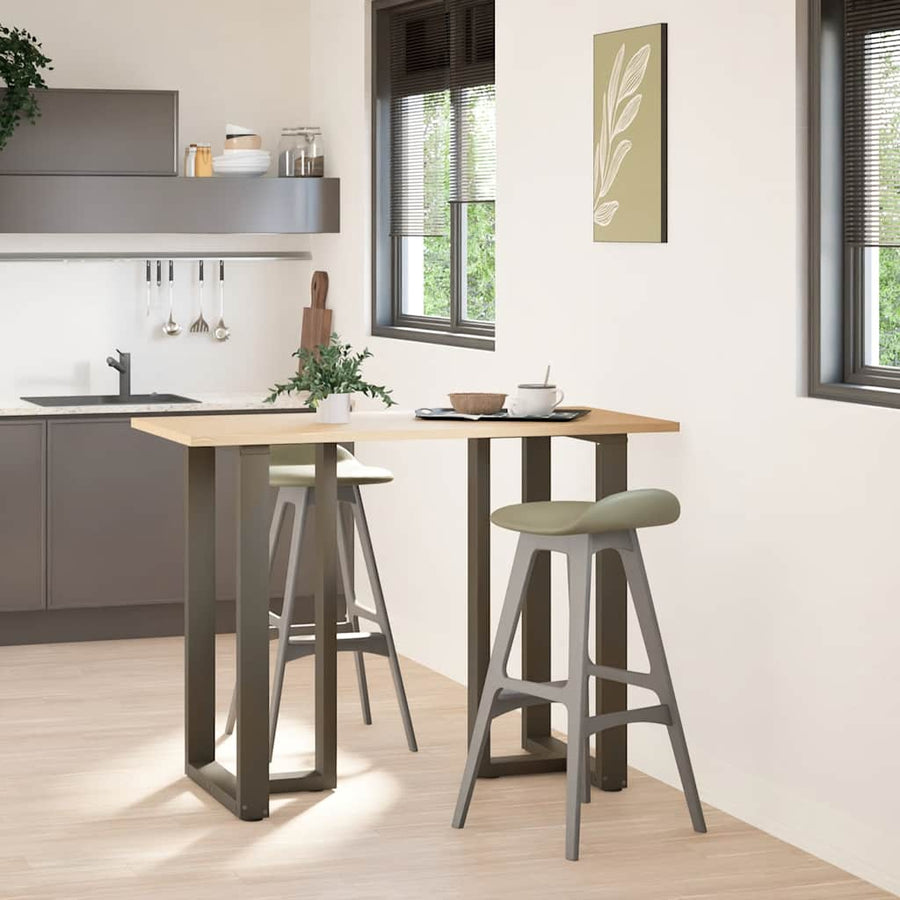 Bartafelpoten T-Vormig Staal Naturel 60 x 35 x (100-101) cm