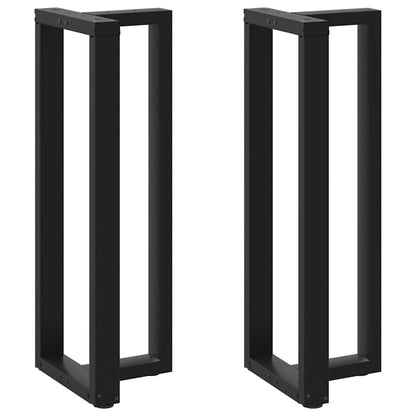 Bartafelpoten 2 st T-vormig 40x35x(111-112) cm staal zwart