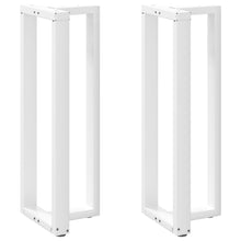 Bartafelpoten 2 st T-vormig 40x35x(111-112) cm staal wit