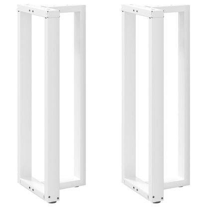 Bartafelpoten 2 st T-vormig 40x35x(111-112) cm staal wit