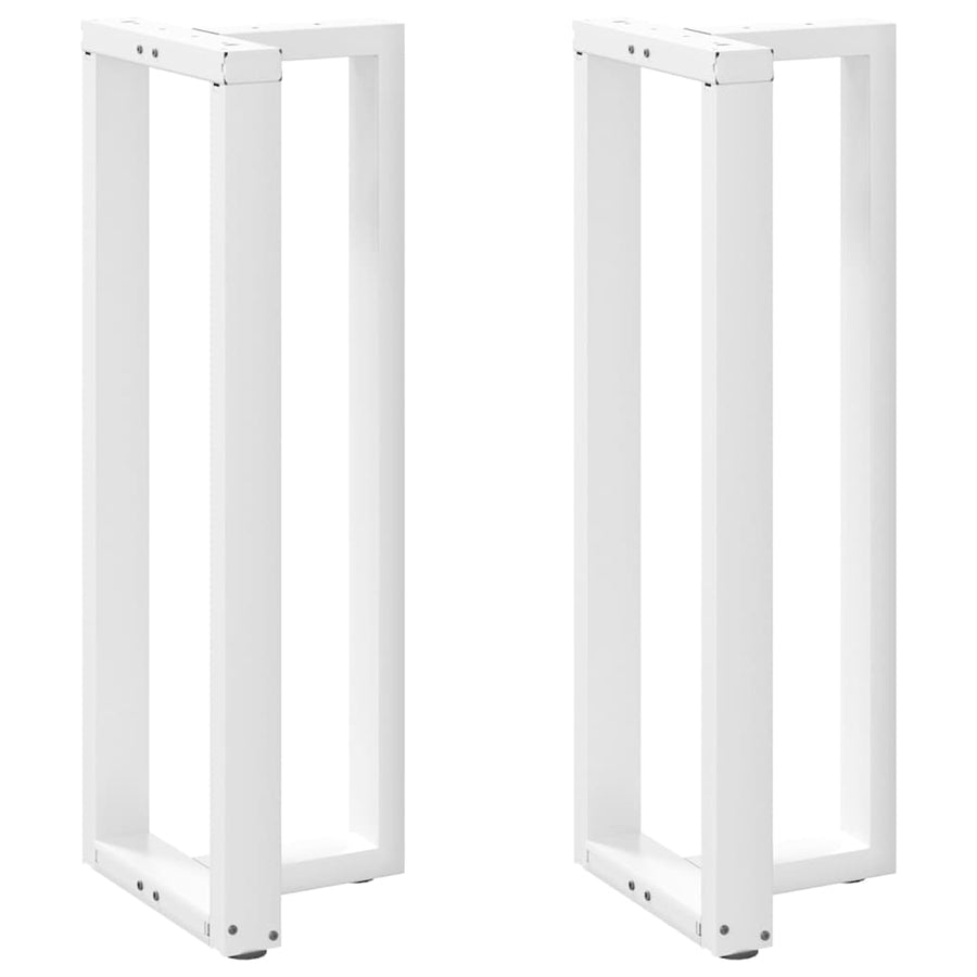 Bartafelpoten 2 st T-vormig 40x35x(111-112) cm staal wit
