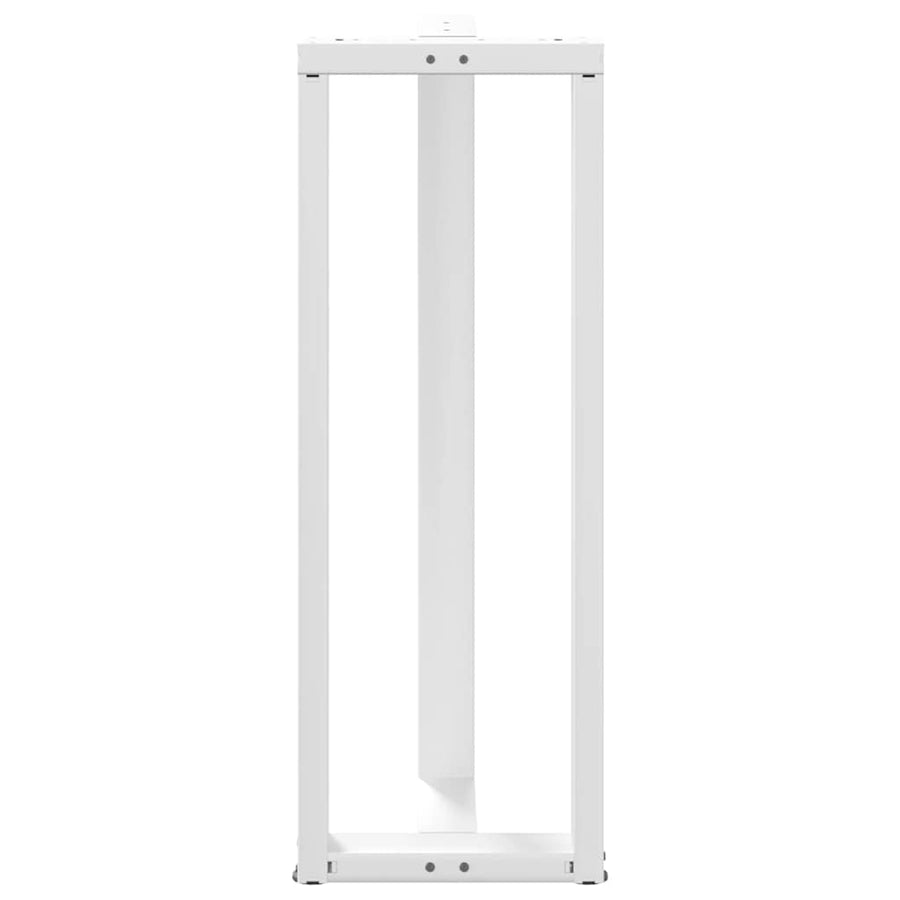 Bartafelpoten 2 st T-vormig 40x35x(111-112) cm staal wit