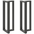 Bartafelpoten 2 st T-vormig 40x35x111 cm staal antraciet