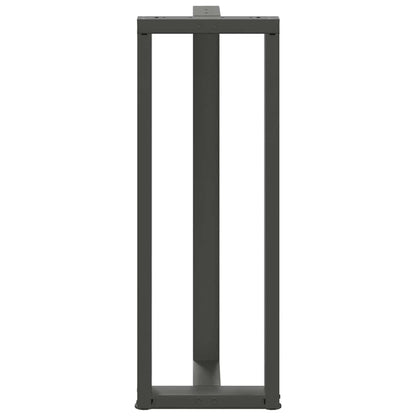 Bartafelpoten 2 st T-vormig 40x35x(111-112) cm staal antraciet