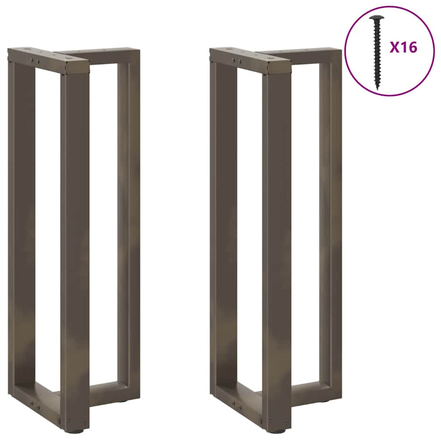 Bartafelpoten T-Vormig Staal Naturel 40 x 35 x (110-111) cm