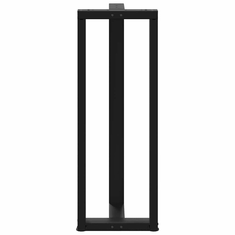 Bartafelpoten 2 st T-vormig 50x35x(111-112) cm staal zwart