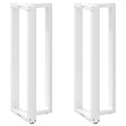 Bartafelpoten 2 st T-vormig 50x35x111 cm staal wit
