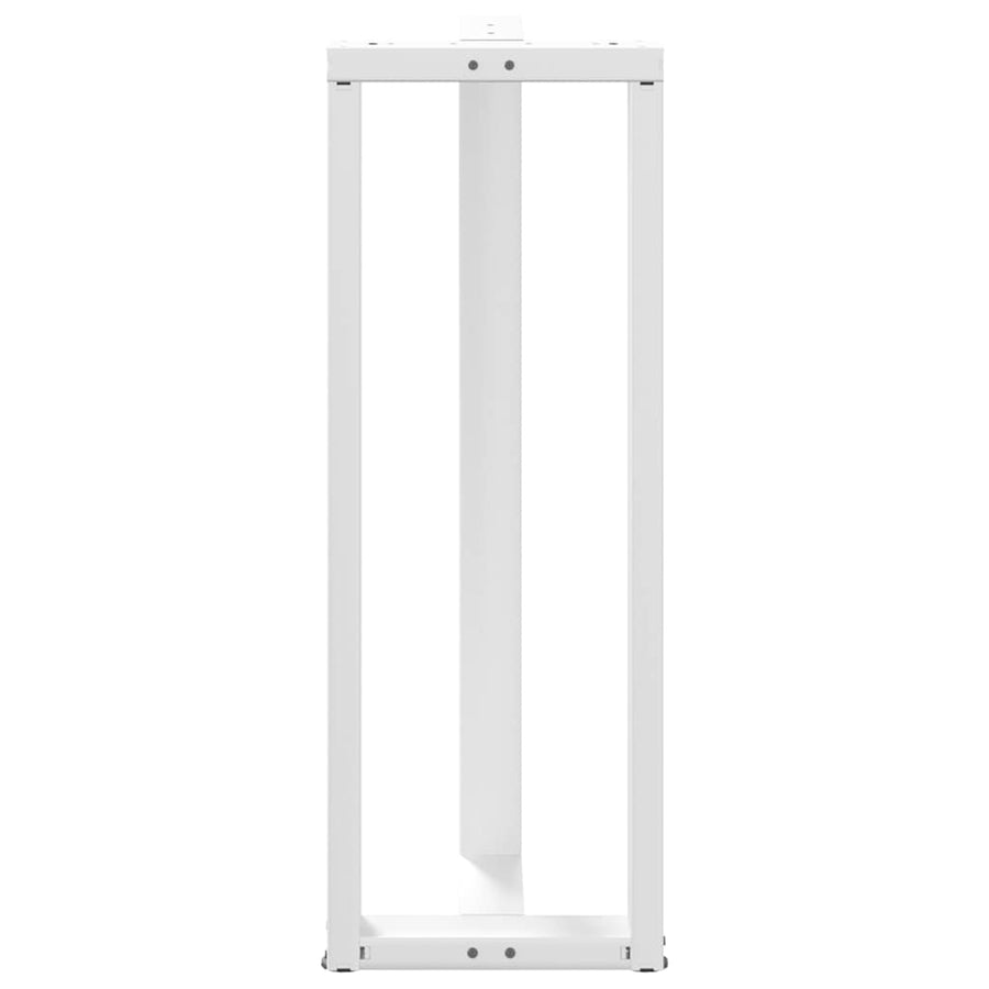 Bartafelpoten 2 st T-vormig 50x35x(111-112) cm staal wit