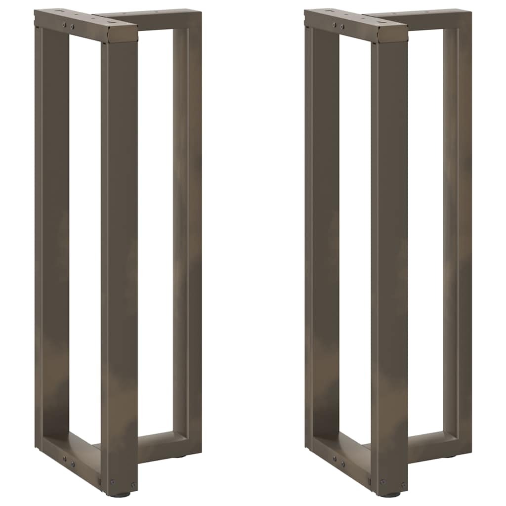 Bartafelpoten 2 St T-Vormig Staal Naturel 50 x 35 x (110-111) cm