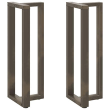 Bartafelpoten 2 St T-Vormig Staal Naturel 50 x 35 x (110-111) cm