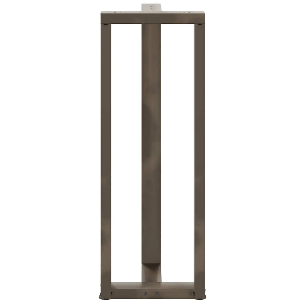 Bartafelpoten 2 St T-Vormig Staal Naturel 50 x 35 x (110-111) cm