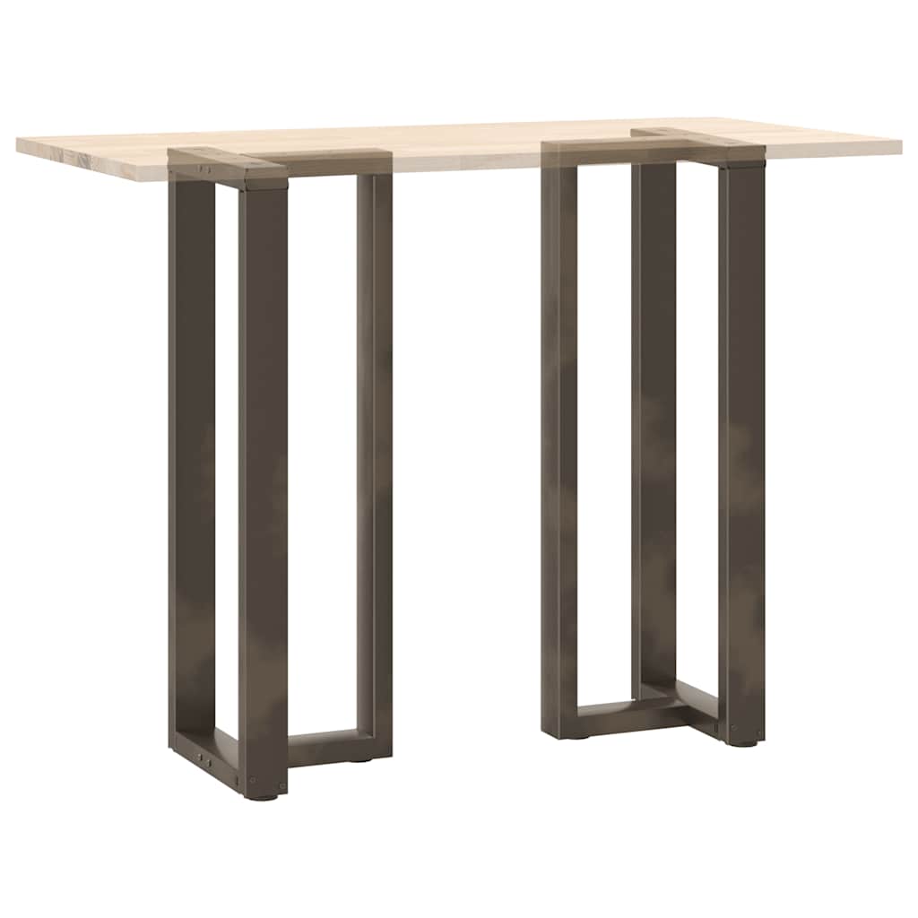 Bartafelpoten 2 St T-Vormig Staal Naturel 50 x 35 x (110-111) cm