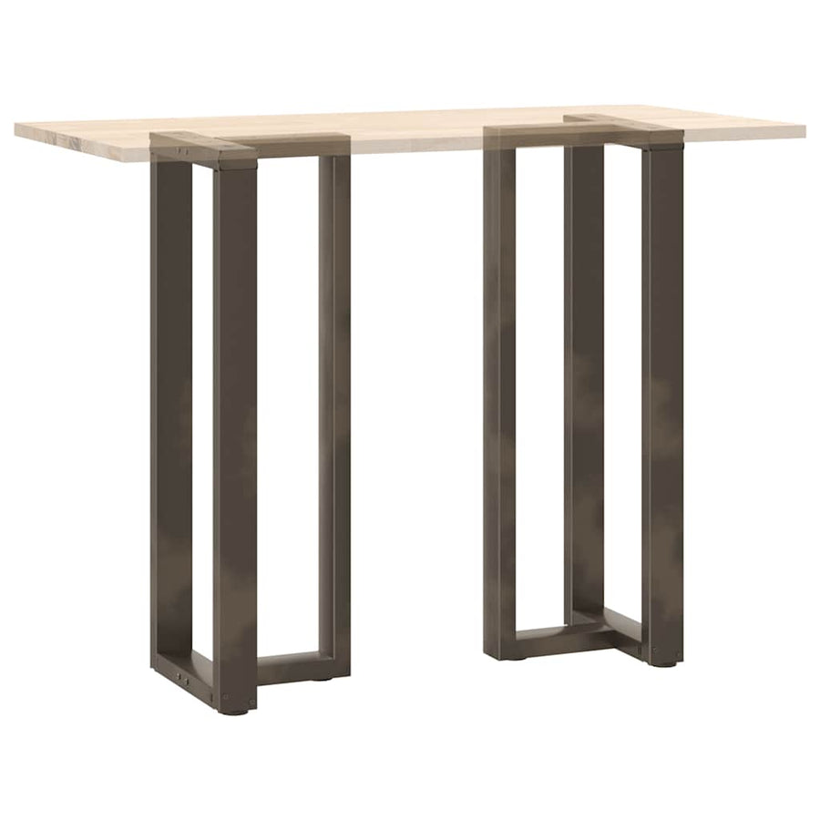 Bartafelpoten 2 St T-Vormig Staal Naturel 50 x 35 x (110-111) cm
